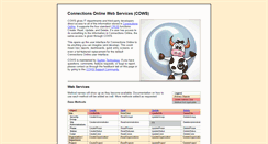 Desktop Screenshot of cows.connectionsonline.net